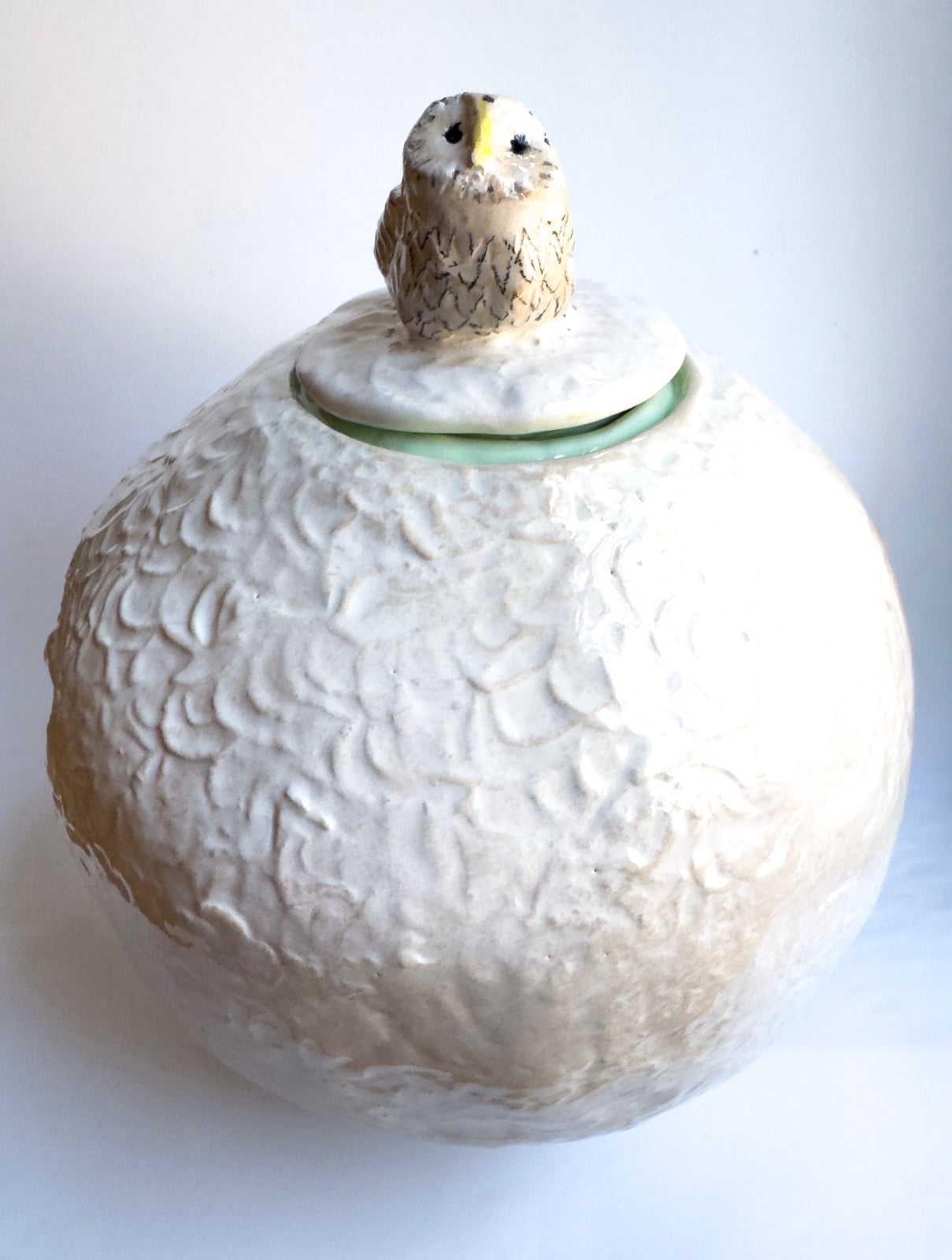Snowy Owl Moon Jar
