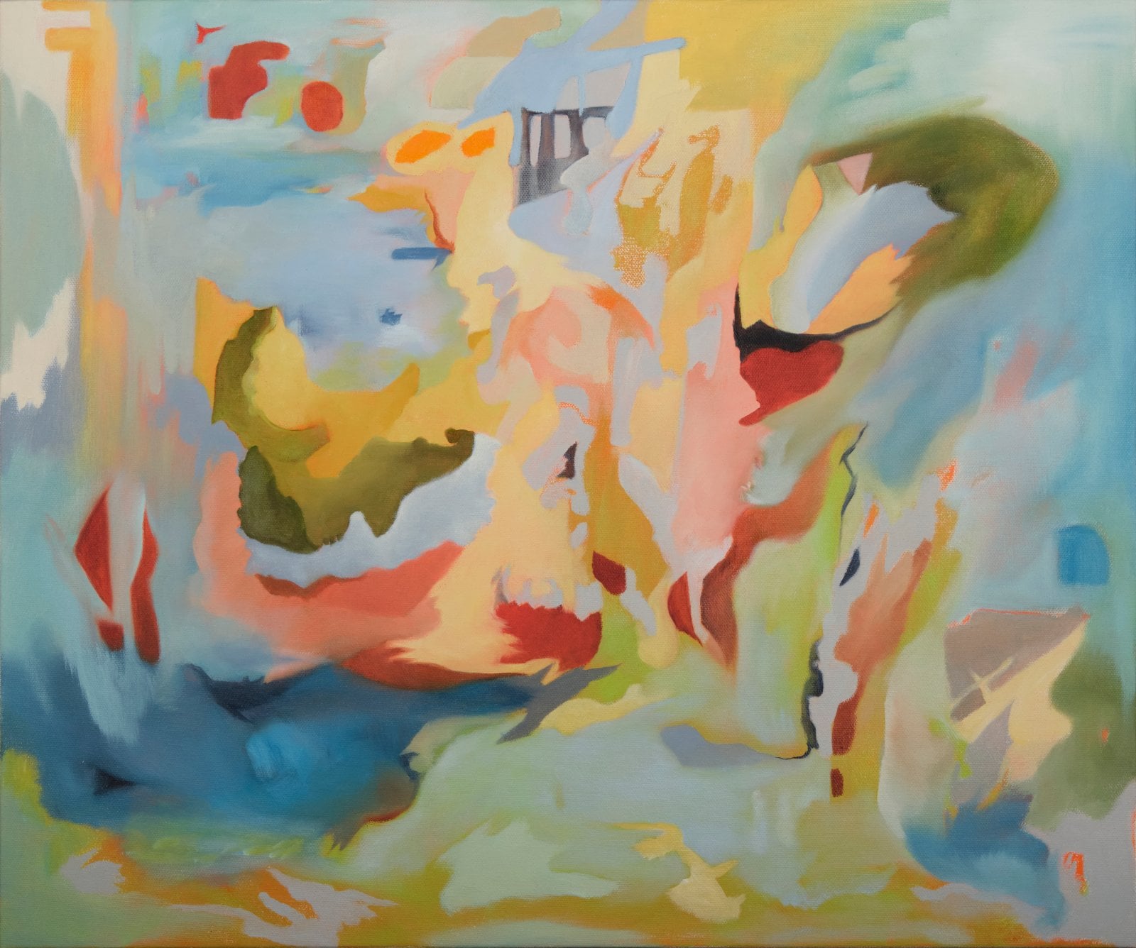 Opening doors, oil on canvas 20"x24"