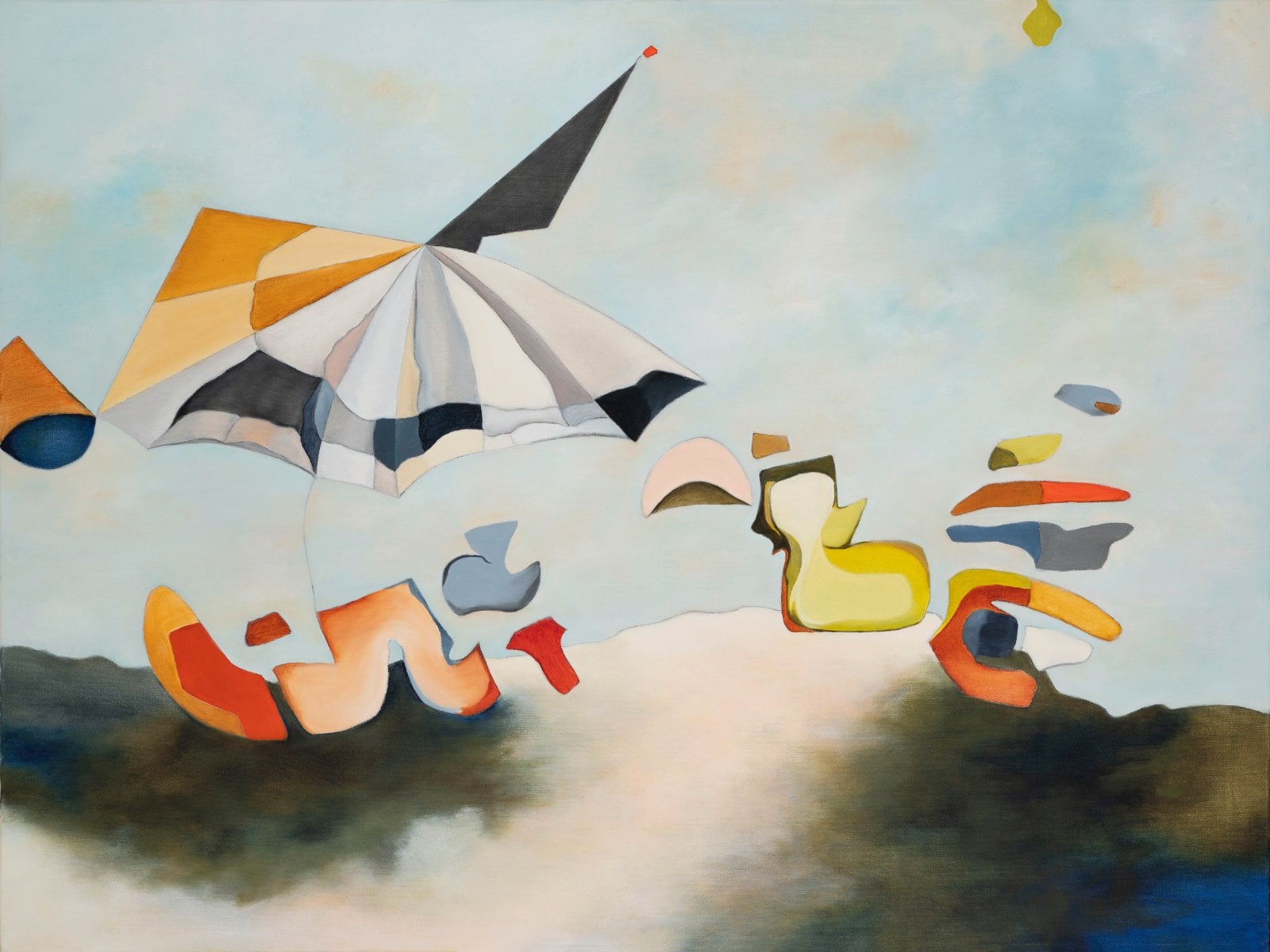 El paraguas, oil on canvas 30"x40"
