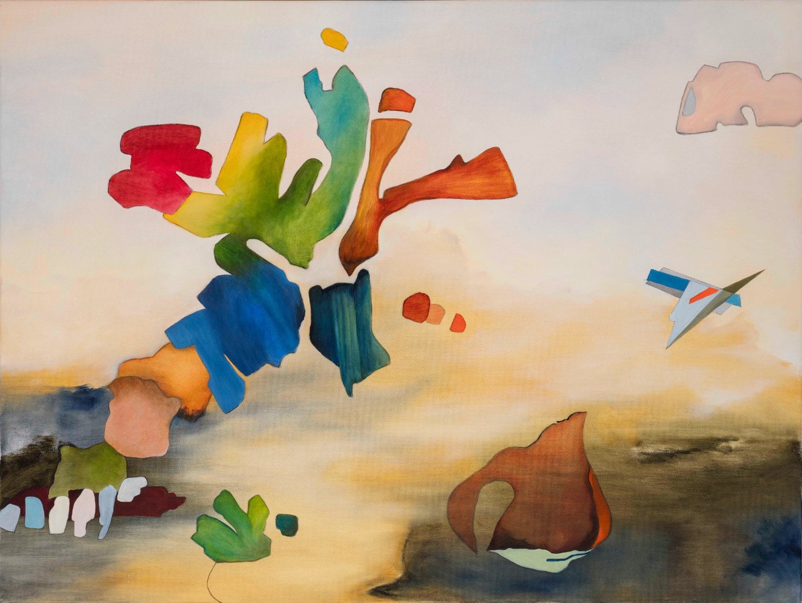 En un futuro, oil on canvas, 30"x40"